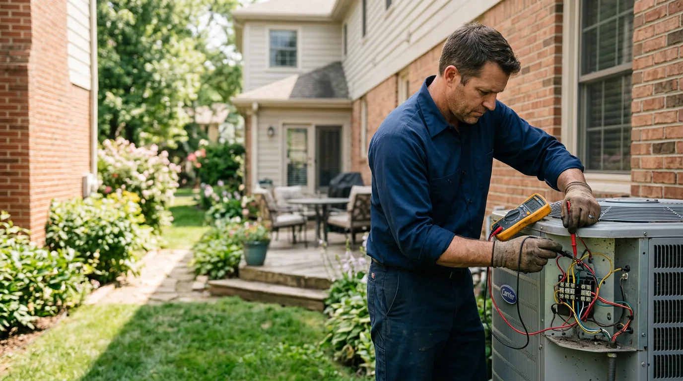 HVAC technician working near Eastland, TX